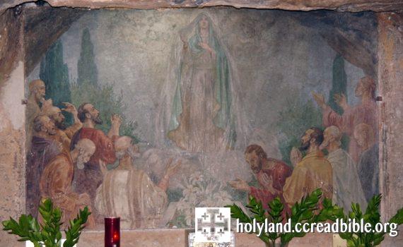 革責瑪尼窟內的壁畫:「聖母升天」